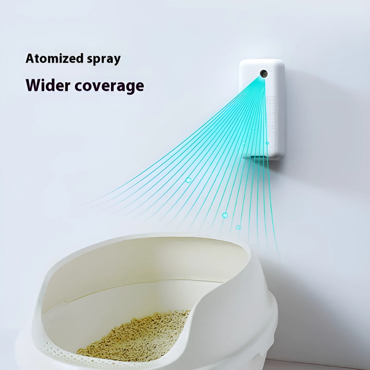 Xiaopei smart spray odour removal machine for cat and dog litter boxes with mounting bracket