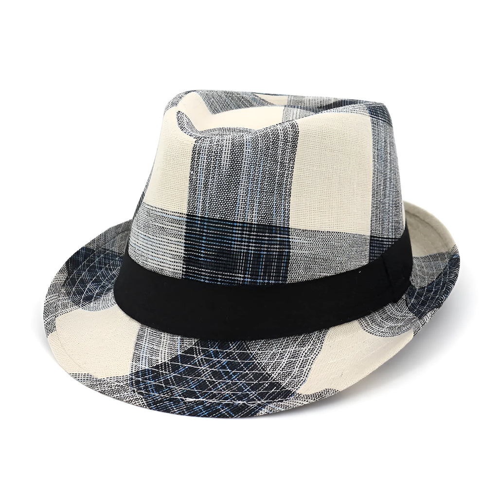 Black or blue bell crown sun hat with wide brim for outdoor sun protection