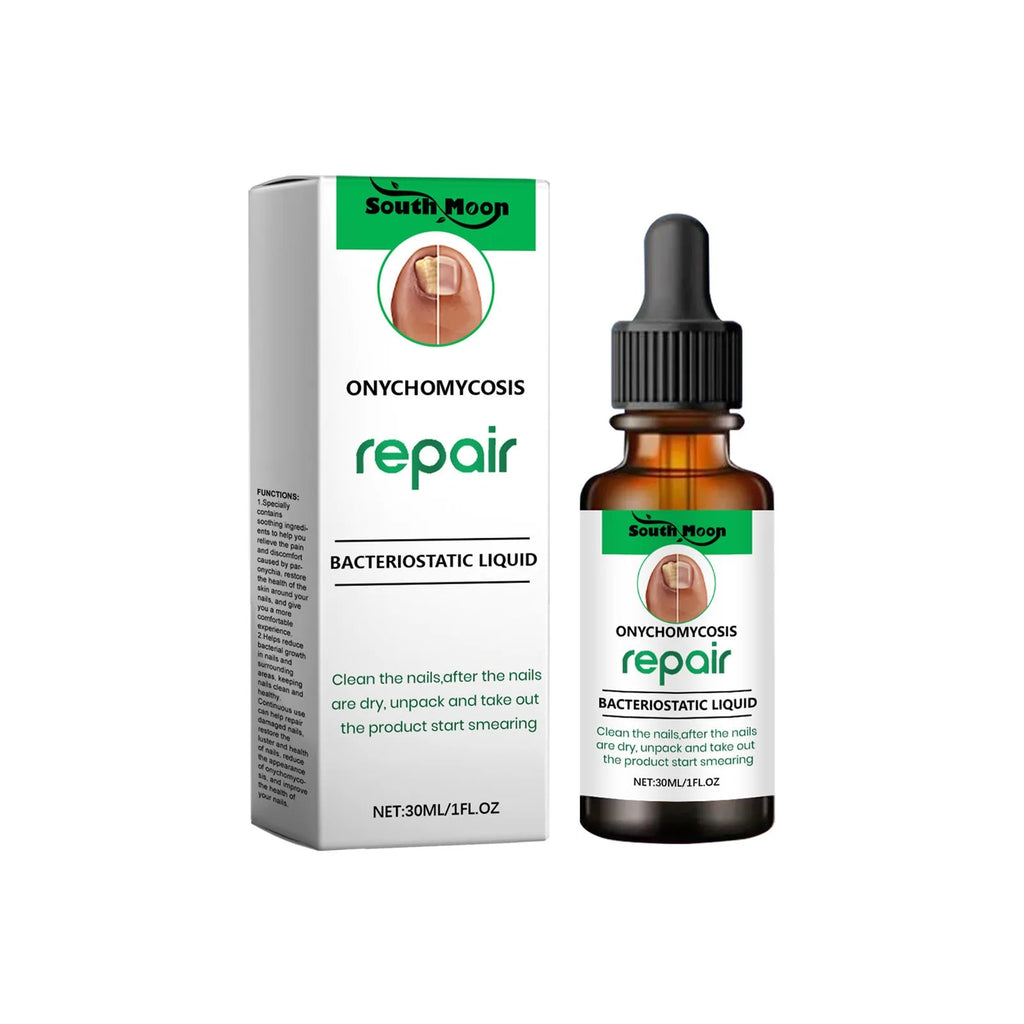 30ml bottle of nursing solution for nail care and gentle daily cleaning treatment
