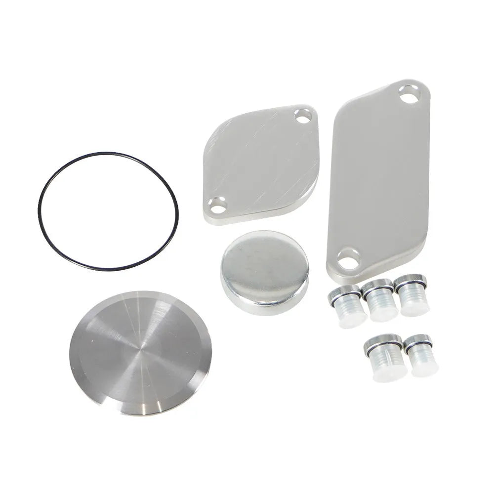 Silver aluminium alloy valve cover for automotive exhaust gas recirculation system replacement