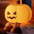 Geometric 3D Halloween pumpkin lamp with horror theme and cartoon styling