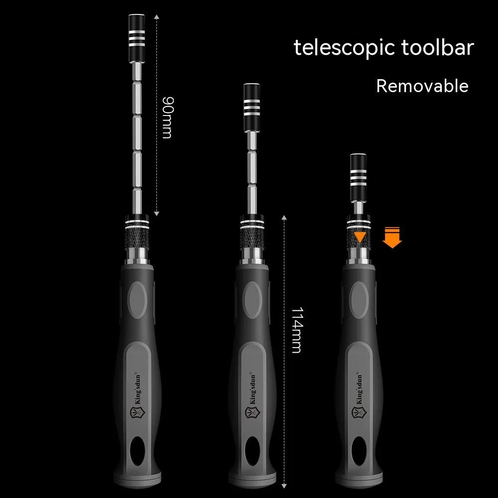 32 in 1 screwdriver set with 30 bits in storage case, CRV steel construction with PP plastic handle