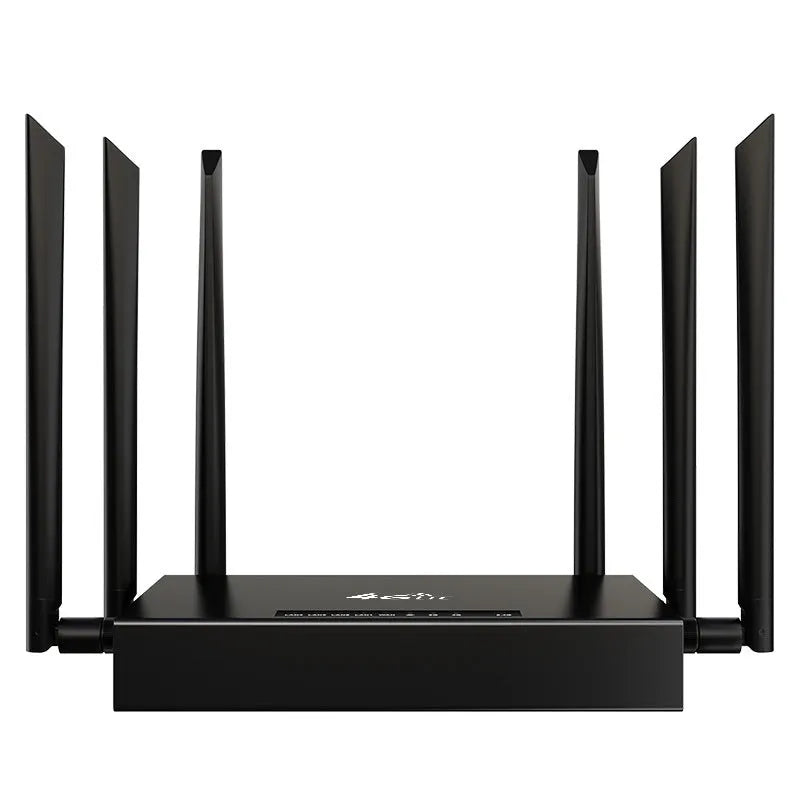 Industrial iron box 4G router with removable sucker antenna and DC power port