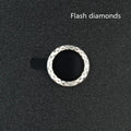 iPhone diamond pattern camera lens protective film made from aluminium alloy and tempered glass, shown in silver colour.