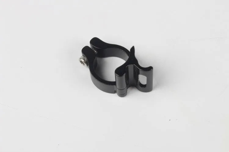 Black aluminium alloy vehicle clamp ring with 28.6mm internal diameter.
