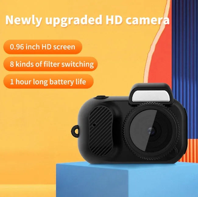 Black Y3000 HD outdoor sports camera with display screen on a compact 40x47x36mm ABS body.