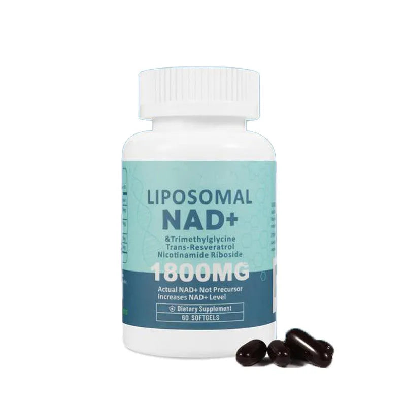 Bottle of NMN gel capsules with choice of 60 or 120 pieces per container