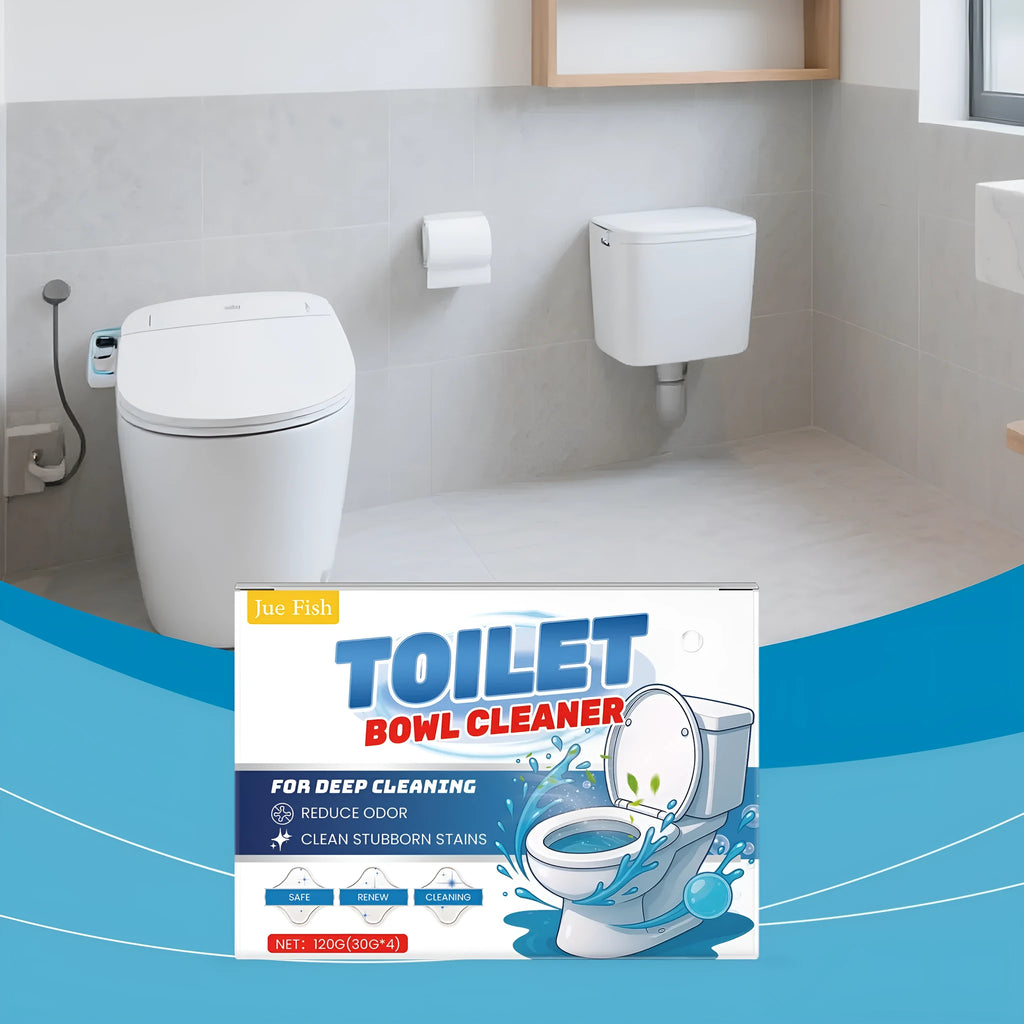 Toilet cleaning powder in four 30g sachets for removing urine stains and odours