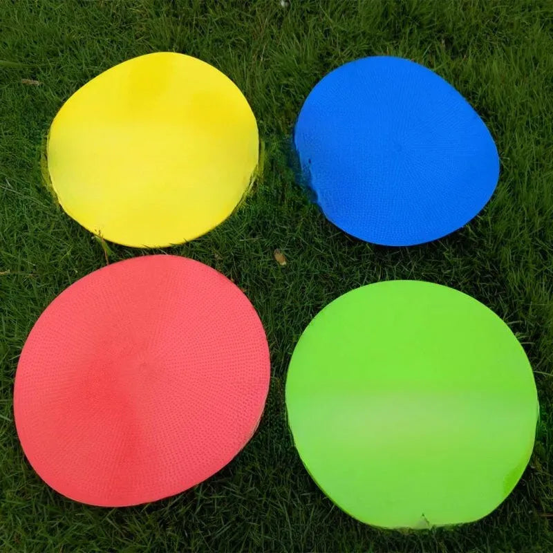 23cm diameter flat TPE football training target disc in assorted colours.