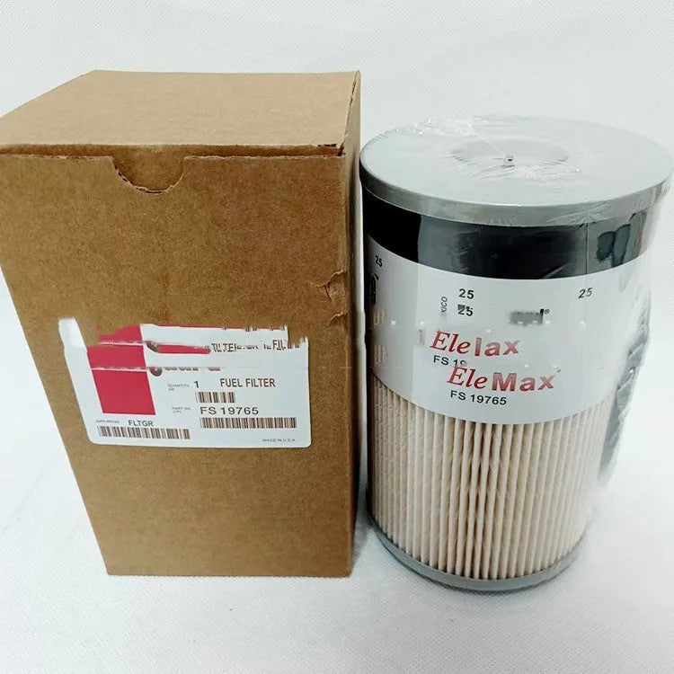 FS19764 diesel fuel filter with folding paper element for generator sets