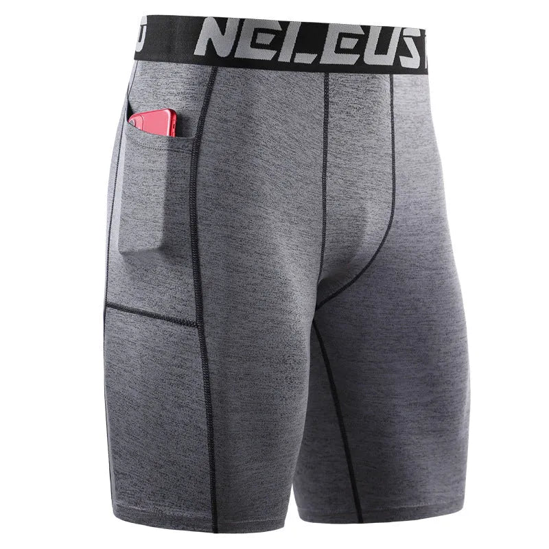 Men's stretch quick-dry running shorts in milk silk polyester fabric