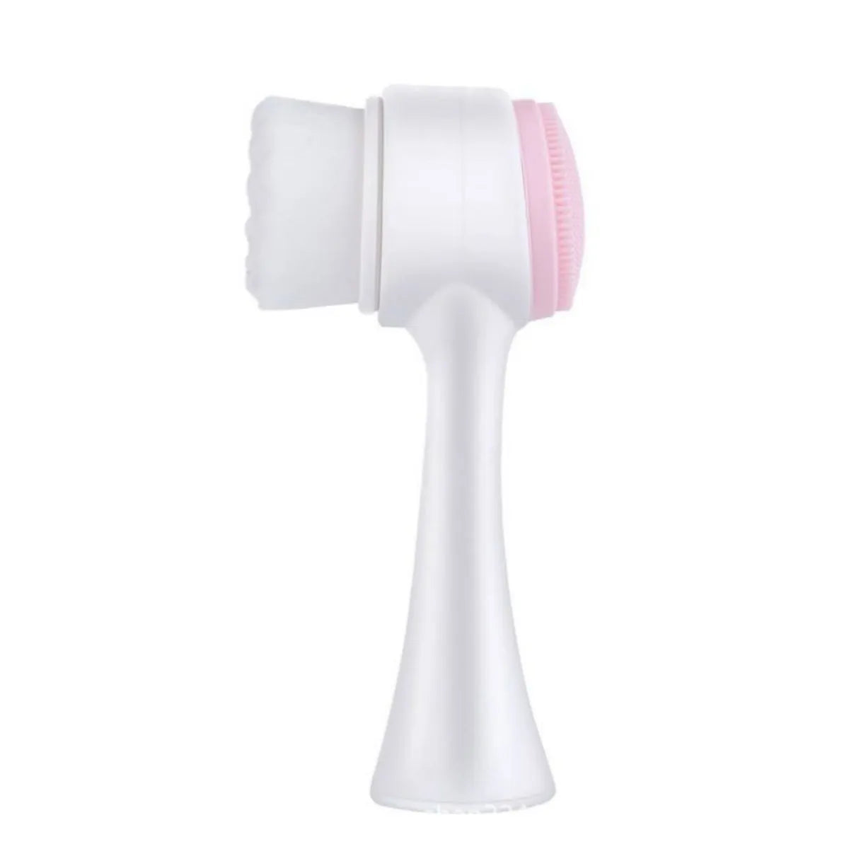 Blue and pink pet paw brushes with nylon bristles for cleaning dog and cat paws.