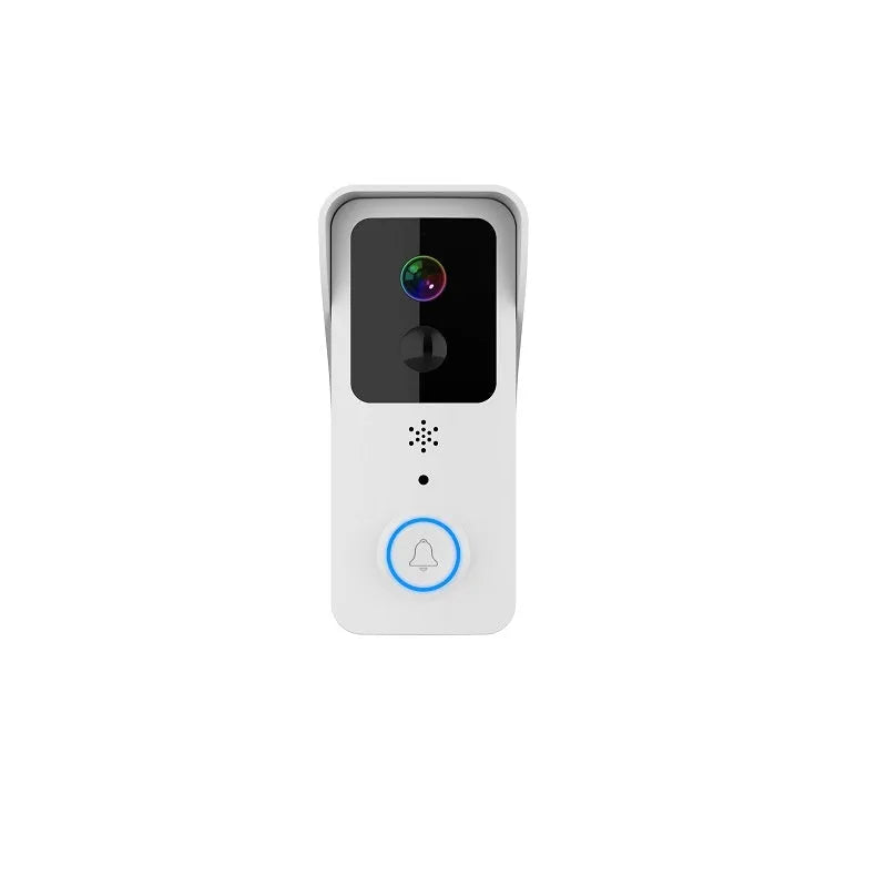 Smart home waterproof visual doorbell with HD camera and 18650 battery compartment