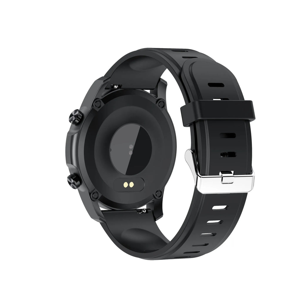 Youth2 smart bracelet with body temperature monitoring on wrist showing 1.3-inch screen
