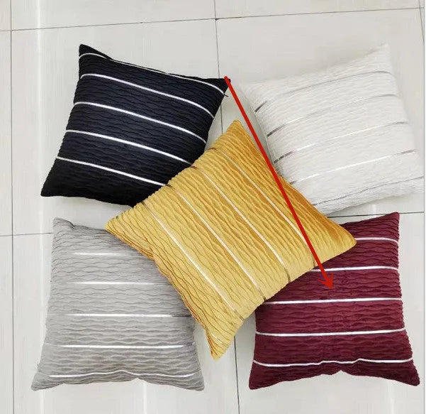 45cm square flannel velvet cushion cover in six colour options including wine red and silver grey