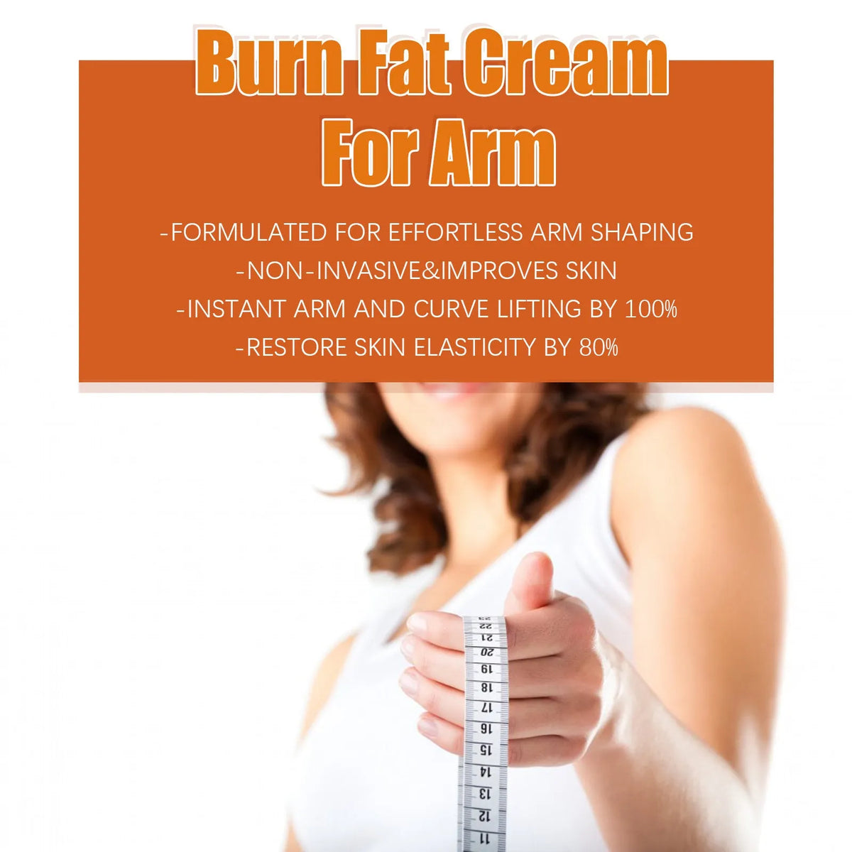 20g tube of body care cream for arm firming measuring 12.5cm by 3cm
