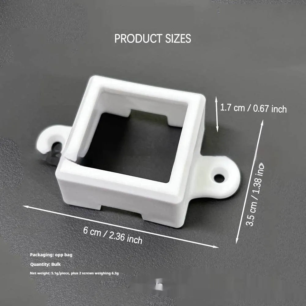 White plastic LED light protective lampshade for fixed bracket mounting