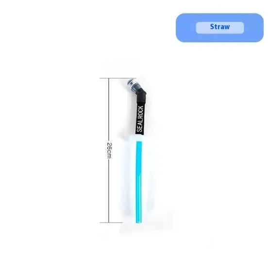 Flexible plastic portable drinking straw for sports like mountain biking and climbing