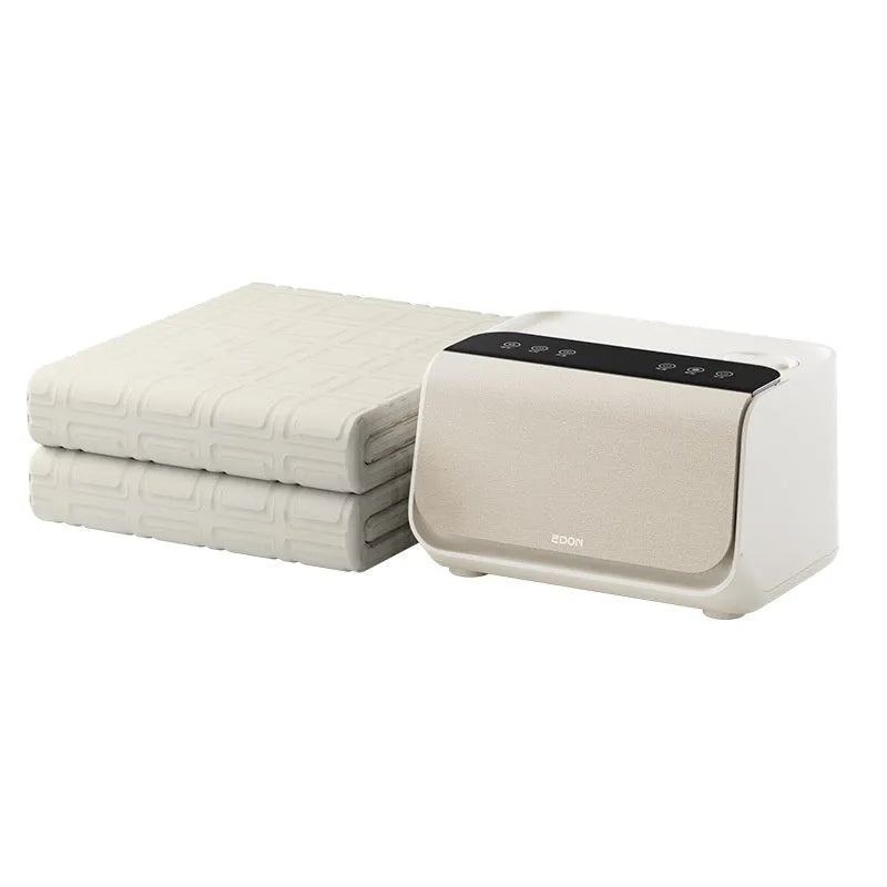 White Aideng electric water blanket with smart host unit in 1.4×2m and 1.8×2m size options