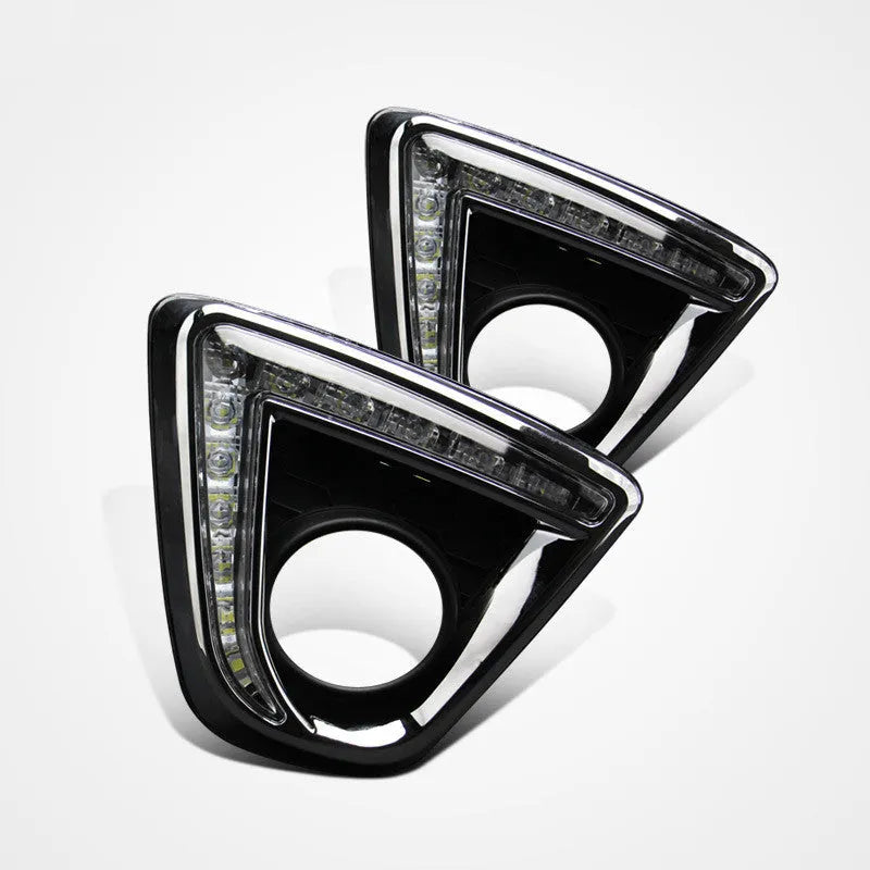 Mazda CX5 daytime running light LED bulbs with electroplated finish and multiple style options