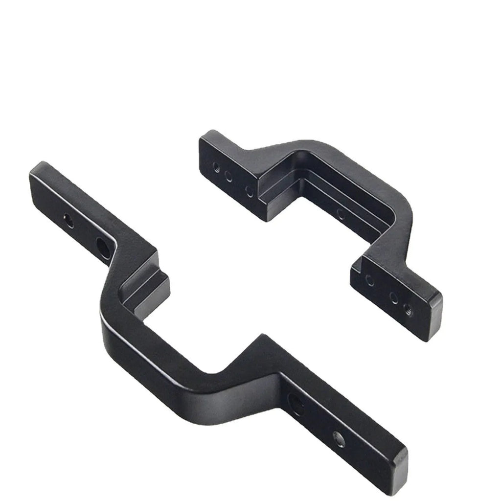 Black trailer hook lamp bracket for off-road vehicle modifications showing single-piece design