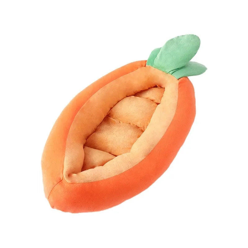 Cartoon carrot pattern removable washable dog mattress in cloth material