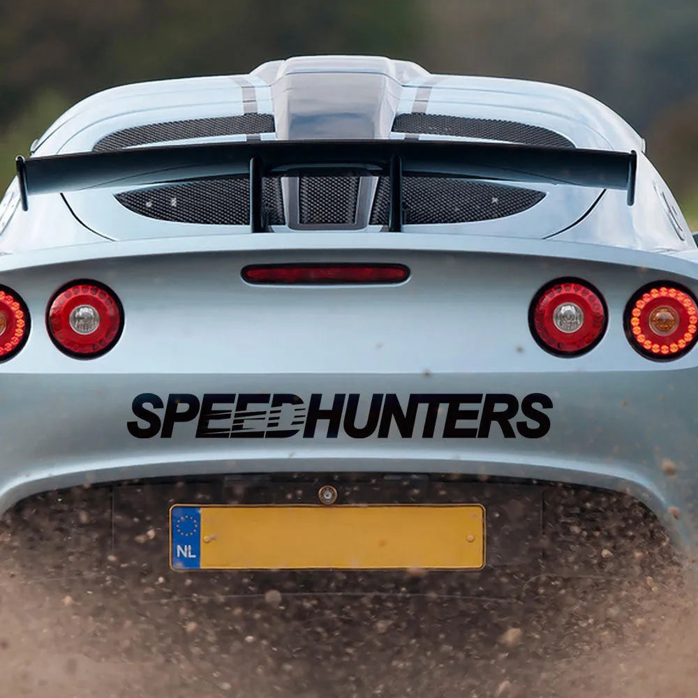Speed Hunters reflective car vinyl sticker in multiple colours, dimensions 59cm by 10cm