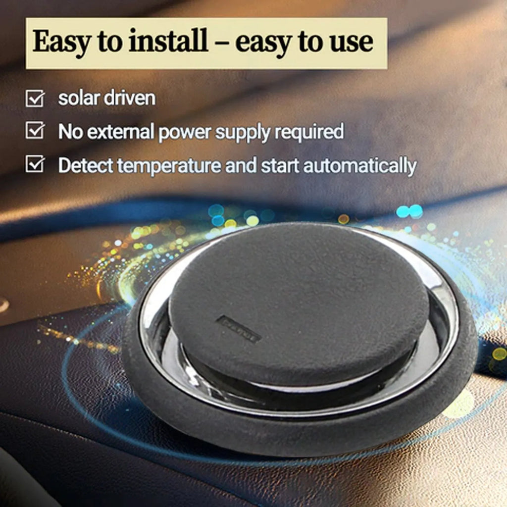 Black portable car deicing instrument for melting snow and ice on windscreens, measuring 7.4cm square