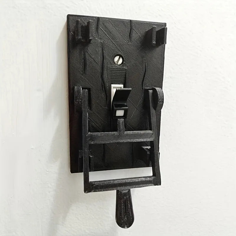 Retro DZ1V1 single control mechanical light switch with PLA shell for exposed decorative installation.