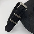 Nylon integrated watch strap in Army Green colour showing 20mm width.