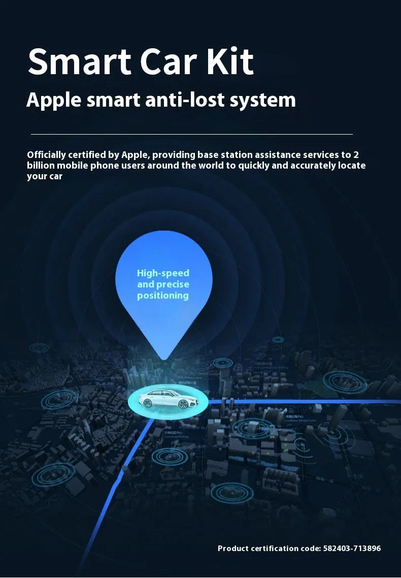 Black car GPS locator tracking device with charger installation for vehicle security