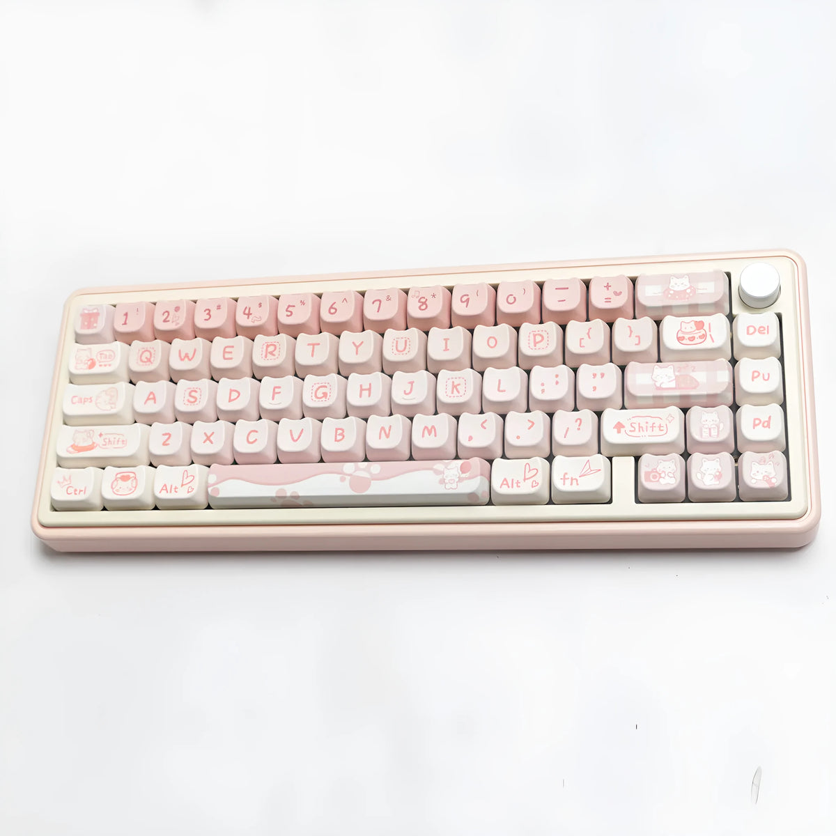 Full set of PBT sublimation key caps for mechanical keyboards showing over 98 keys with double-shot legends