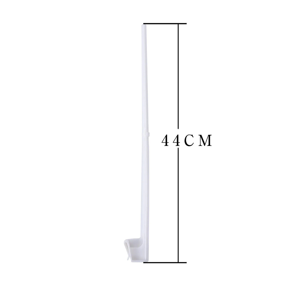 10 white PP plastic car window flag pole holder clips