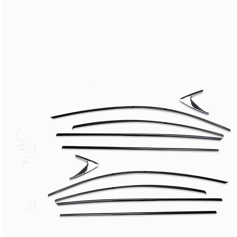 Black titanium window trim strip complete set for stainless steel window frame installation