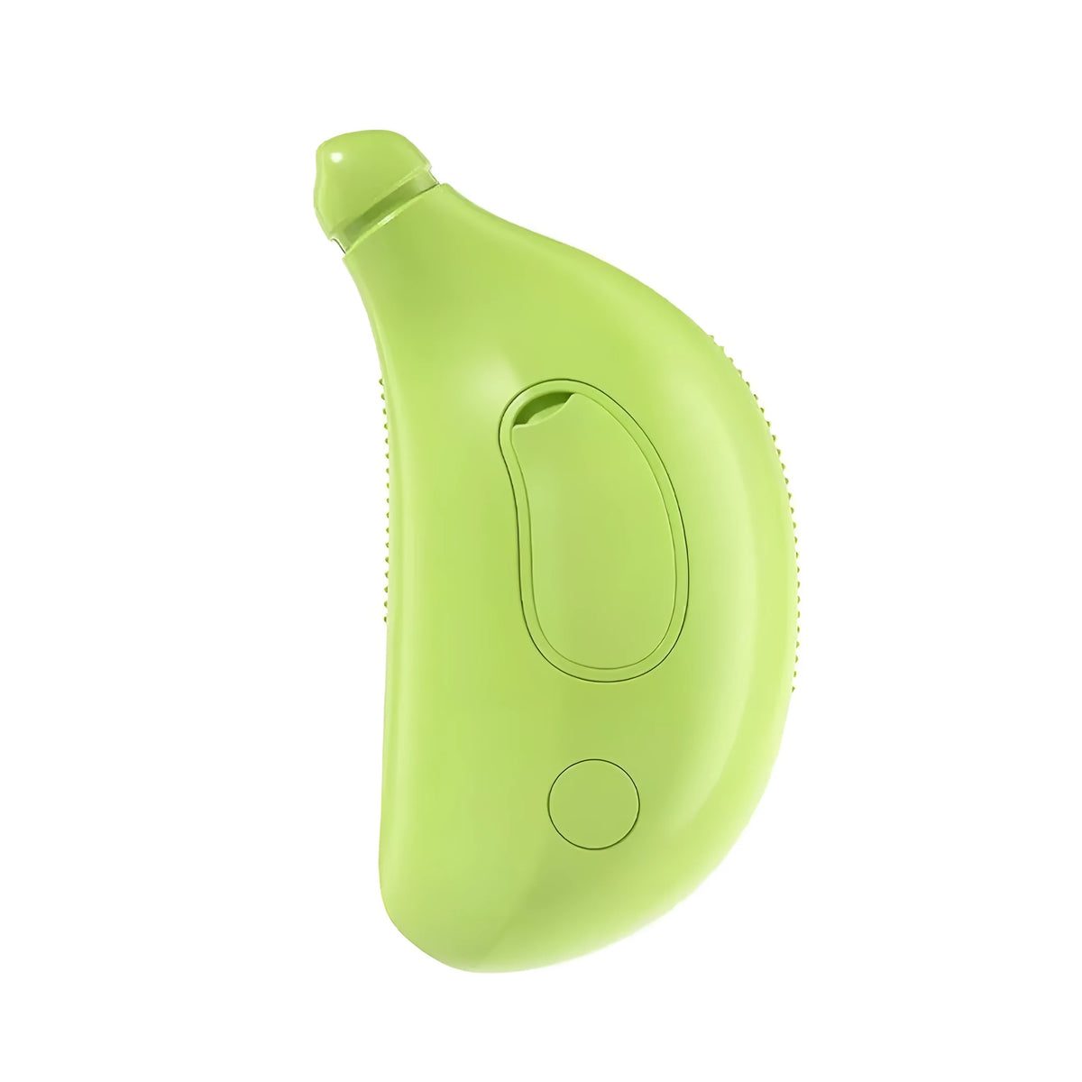 Green rechargeable 3-in-1 cat steam brush with silicone teeth and massage function