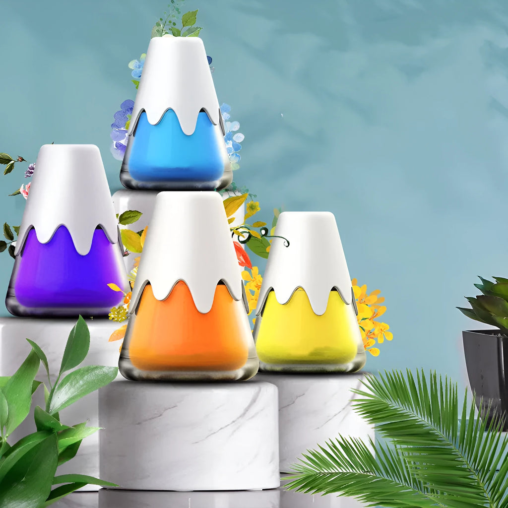Glass and paste car fragrance diffuser unit shown in one of four colour options.