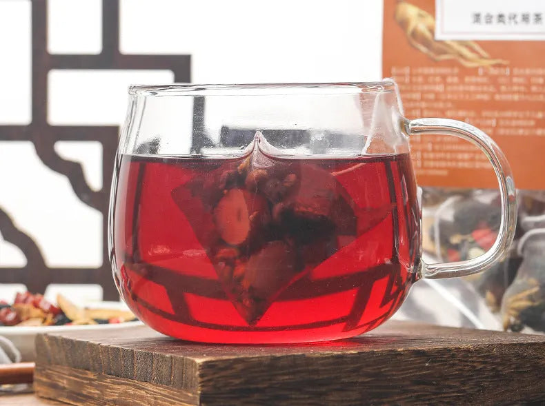 Package of Ginseng Black Wolfberry Tea showing 40 individual 5g tea bags.