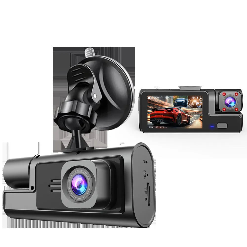 WiFi dash cam with 2.0-inch screen and reversing camera function for car security