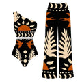 Women's polyester one-piece swimsuit in various colours and styles including one-shoulder designs