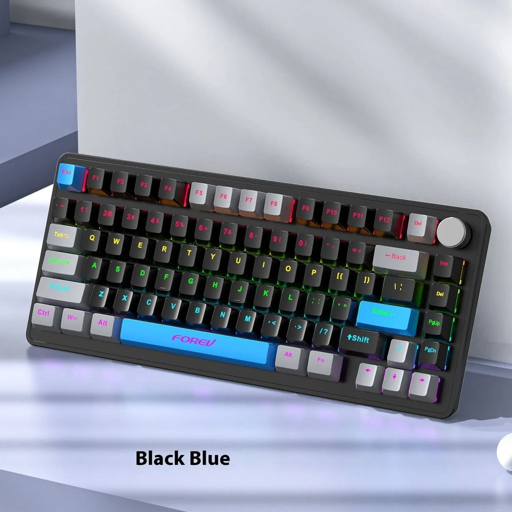 K98 mechanical keyboard with backlight in choice of colours including black orange and sky blue versions