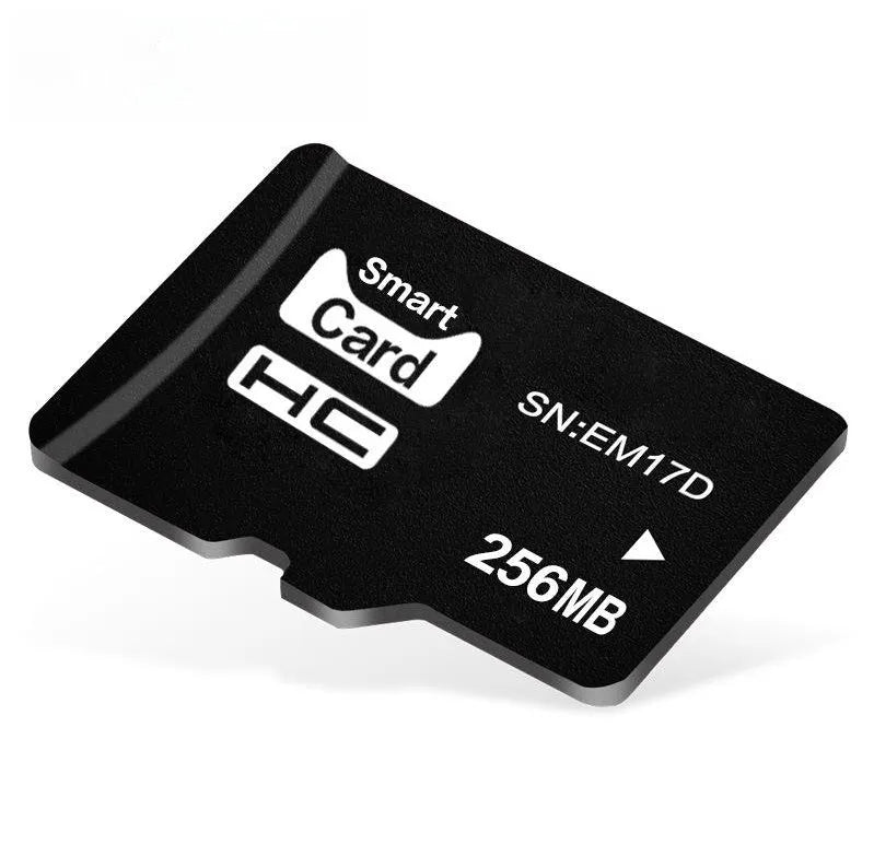 A single 256MB TransFlash (TF) memory card on a white background.