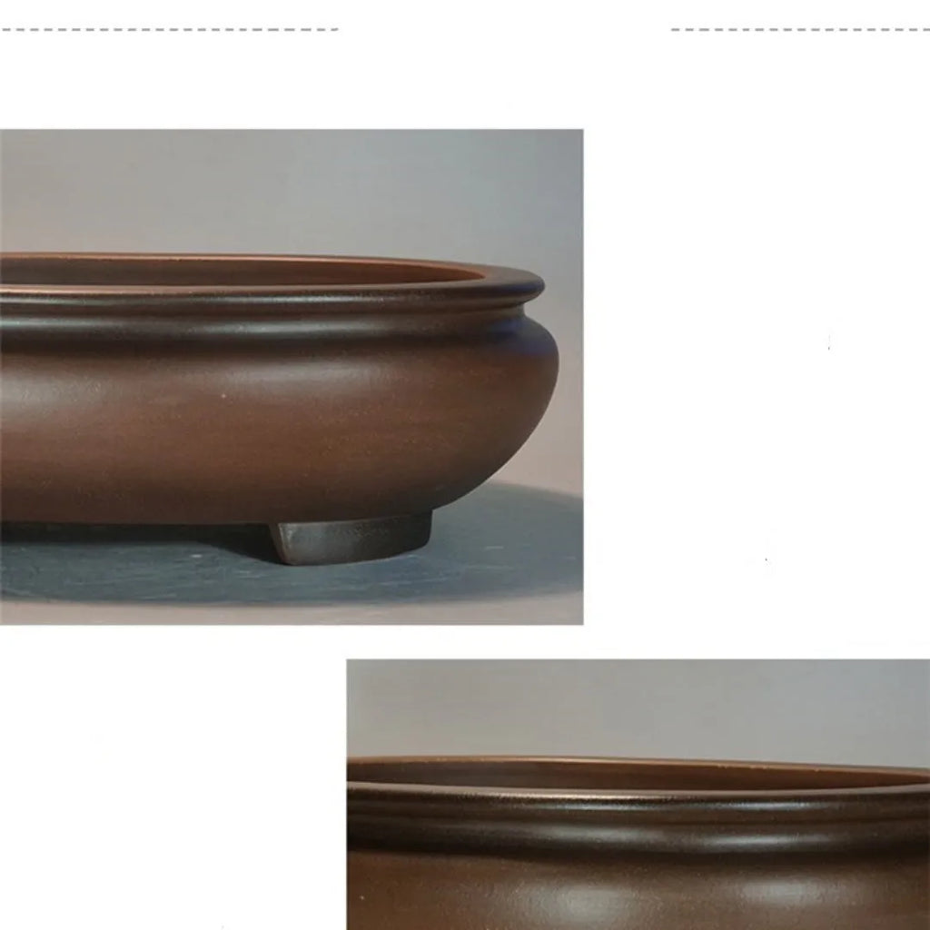 Handcrafted purple sand desktop flowerpot measuring 58x47x18cm in classical style.