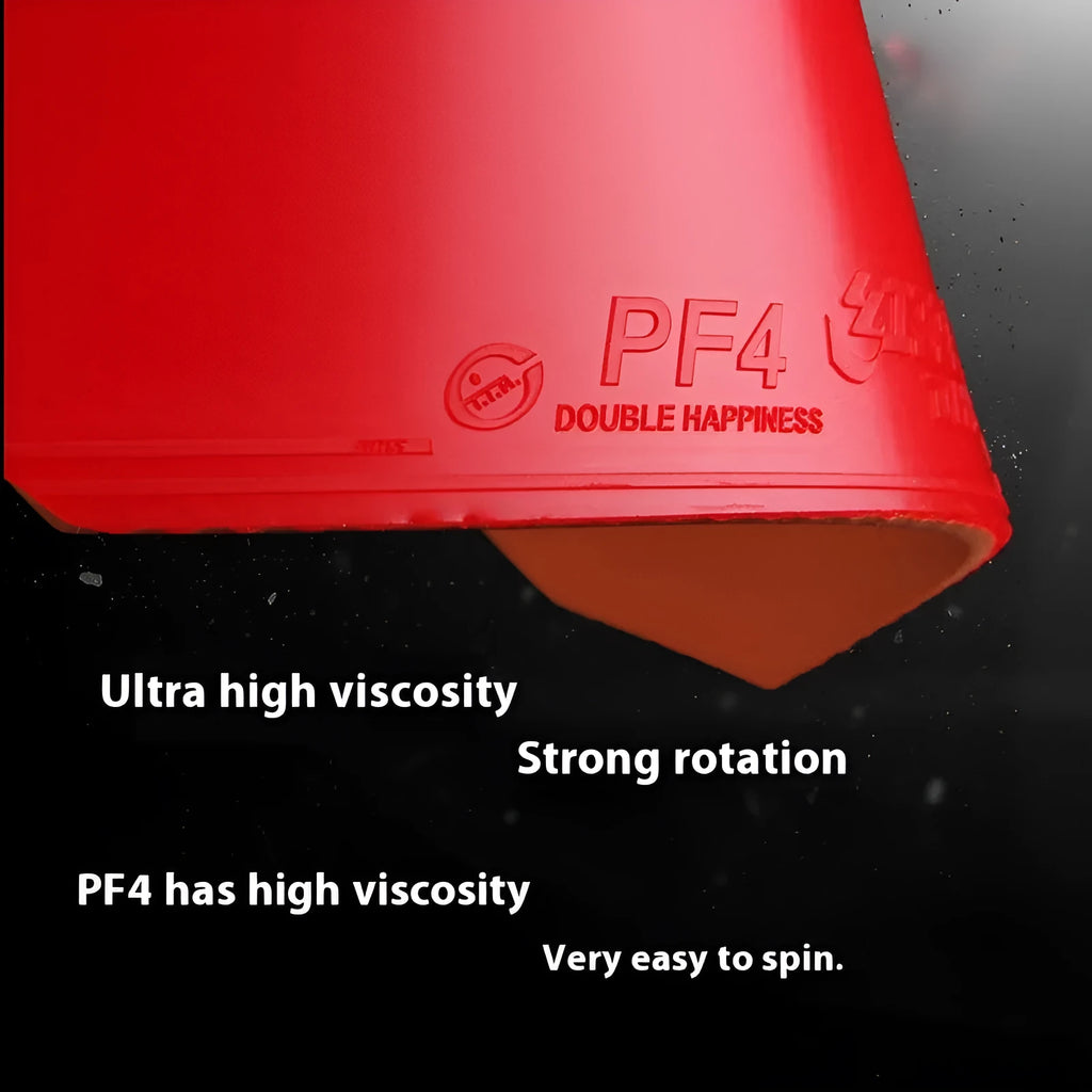 Fast Attack Sticky Classic-50 table tennis racket with anti-rubber in red or black, thick or medium thick options.