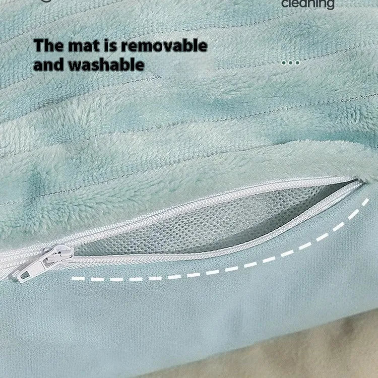 Morandi colour dog mat on sofa with removable washable cover in two size options