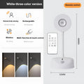 Geometric rechargeable wireless wall lamp in white colour with remote control