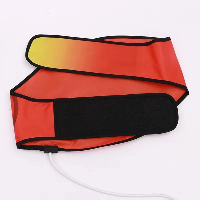 Hot compress waist support belt with sauna massage function for fat burning during yoga