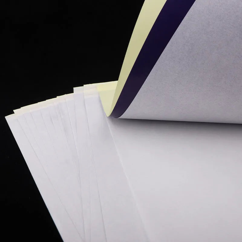 A4 tattoo transfer paper quadruple copy sheets for hand drawing lines with transfer paste gel