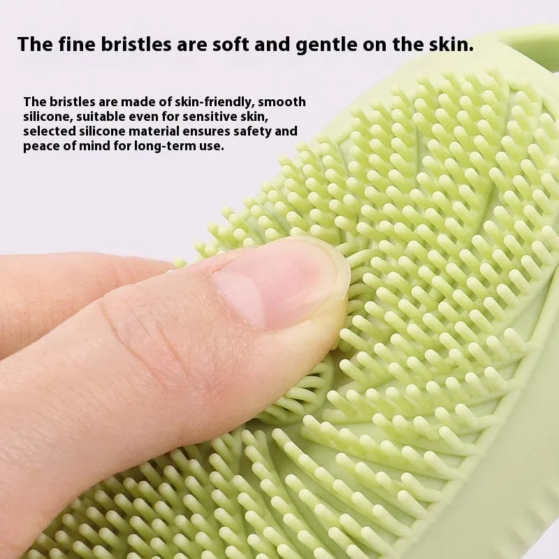 Silicone bath brush storage bottle in eight colour options with 100ml capacity for bathroom organisation