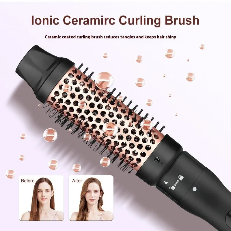 Three-barrel water wave hair curler styling tool with wired power cord for curly and straight hair