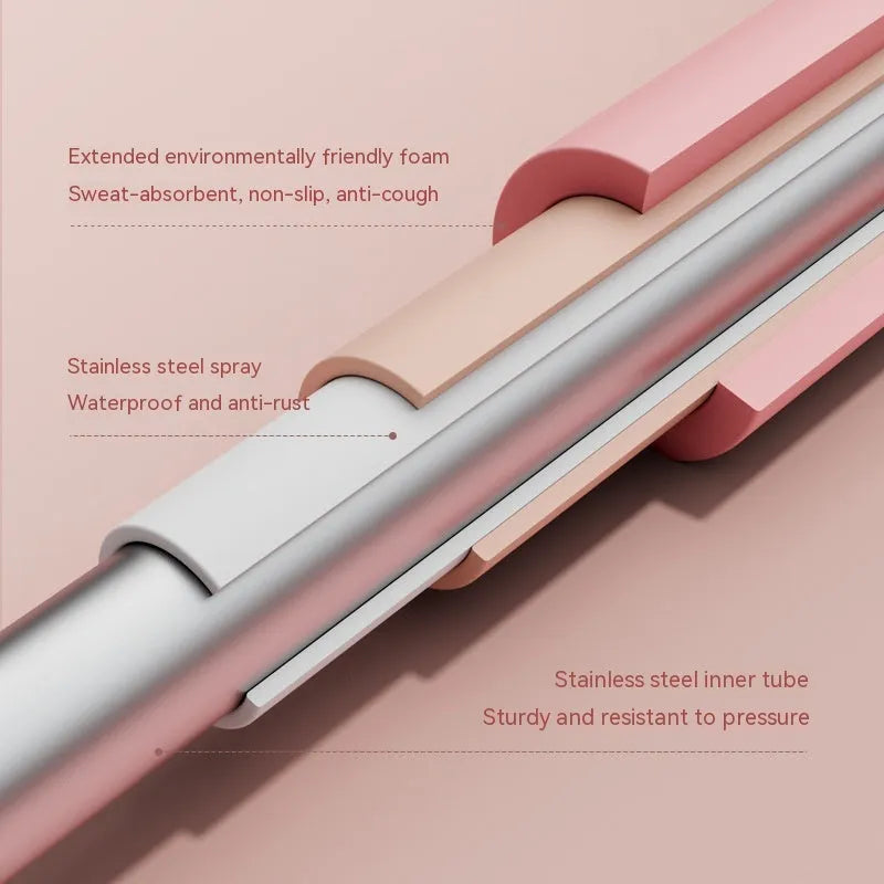 Children's adjustable open back stick for fitness body shaping with self-locking mechanism